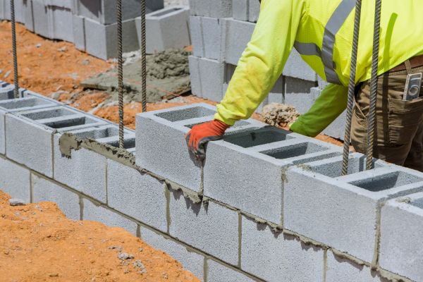 Concrete Blocks Installation in Lenexa