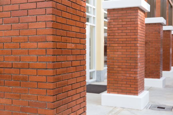 Brick Column Installation in Lenexa