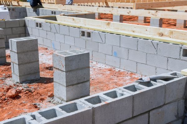 Cement Block Installation in Lenexa