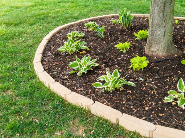 Stone Border Installation in Lenexa